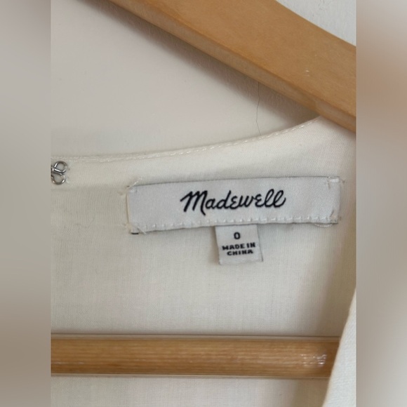 Madewell Linen-Blend Button-Wrap Dress - Picture 7 of 7